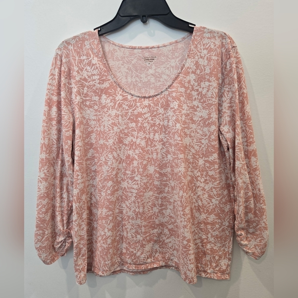 Garnett Hill Organic Cotton Size Medium Top. Good preowned condition.